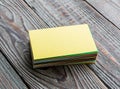 Colorful Business cards Royalty Free Stock Photo