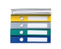 Colorful business file folders Royalty Free Stock Photo