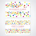 Colorful Business / Gift card template. Abstract