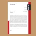 Colorful Business Letter Head Template