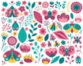 Colorful butterflies clipart