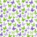 Colorful Butterflies Seamless Pattern Royalty Free Stock Photo