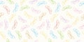 Colorful butterfly seamless repeat pattern vector background