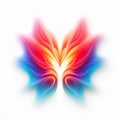 Vibrant Butterfly Design With Fluid Blending Forms Royalty Free Stock Photo