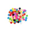 Colorful buttons on background Royalty Free Stock Photo