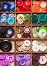 Colorful buttons macro Royalty Free Stock Photo