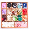 Colorful buttons macro Royalty Free Stock Photo