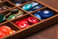 Colorful buttons macro Royalty Free Stock Photo