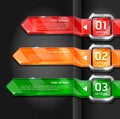 Colorful Buttons Website Banner.