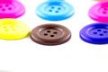 Colorful buttons on white background. Royalty Free Stock Photo