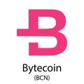 Bytecoin cryptocurrency symbol