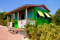 Colorful cabin in Caribbean