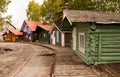Colorful Cabins on the Boardwalk