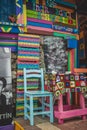 Colorful cafe at Balat area. Balat is popular attraction