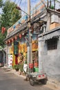 Colorful cafe in a hutong, Beijing, China