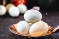Colorful caipira egg typical of brazil, on rustic wooden background Royalty Free Stock Photo