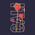 Colorful California vector t-shirt design, poster, print