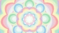 Pastel Rainbow Mandala Royalty Free Stock Photo