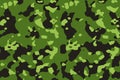 Colorful camouflage. Multi color camo. Military pattern