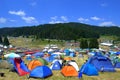 Colorful camping view-Rhodope mountains Bulgaria