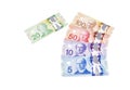 Colorful Canadian Dollar Bills in Various Denomination 2