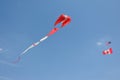 Colorful canadian kites flying blue skies colorful kites kites