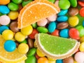 Colorful candies background Royalty Free Stock Photo
