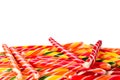 Colorful candies background. Lollipop. Top view Royalty Free Stock Photo