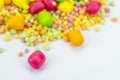 Colorful candies close up Royalty Free Stock Photo