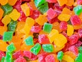 colorful candies. different sweets on white background.