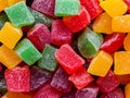 colorful candies. different sweets on white background.