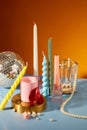 The colorful space is suitable for birthdays and holidays Royalty Free Stock Photo