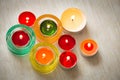 Colorful candles / hygge time