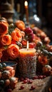Colorful Candles in Mexican Church Background Selective Focus Royalty Free Stock Photo