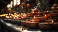 Colorful Candles in Mexican Church Background Selective Focus Royalty Free Stock Photo