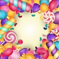 Colorful candy background Royalty Free Stock Photo