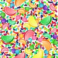 Colorful candy background with jelly beans, and jelly candies Royalty Free Stock Photo