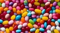 Colorful candy background. Multicolored candy assortment. Coloful abstract background