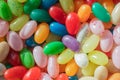 Colorful candy beans as texture and background for design. Close up view of jelly candy beans. Royalty Free Stock Photo