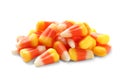 Colorful candy corns for Halloween party Royalty Free Stock Photo