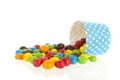 Colorful candy isolated over white background Royalty Free Stock Photo