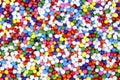 Candy Nonpareils Colors and Textures Royalty Free Stock Photo