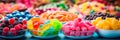 colorful candy , showcasing a variety of sweets such as jelly beans, licorice, and gumdrops in vibrant detail Royalty Free Stock Photo