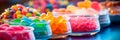 colorful candy , showcasing a variety of sweets such as jelly beans, licorice, and gumdrops in vibrant detail Royalty Free Stock Photo