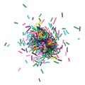 Colorful candy sprinkles pile Royalty Free Stock Photo