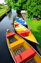 Colorful Canoe in the Canal