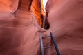 The intricate canyons of Antelope Canyon. Royalty Free Stock Photo