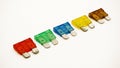 Car fuses Royalty Free Stock Photo