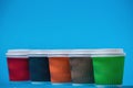 Colorful cardboard cups