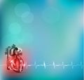 Colorful Cardiology background